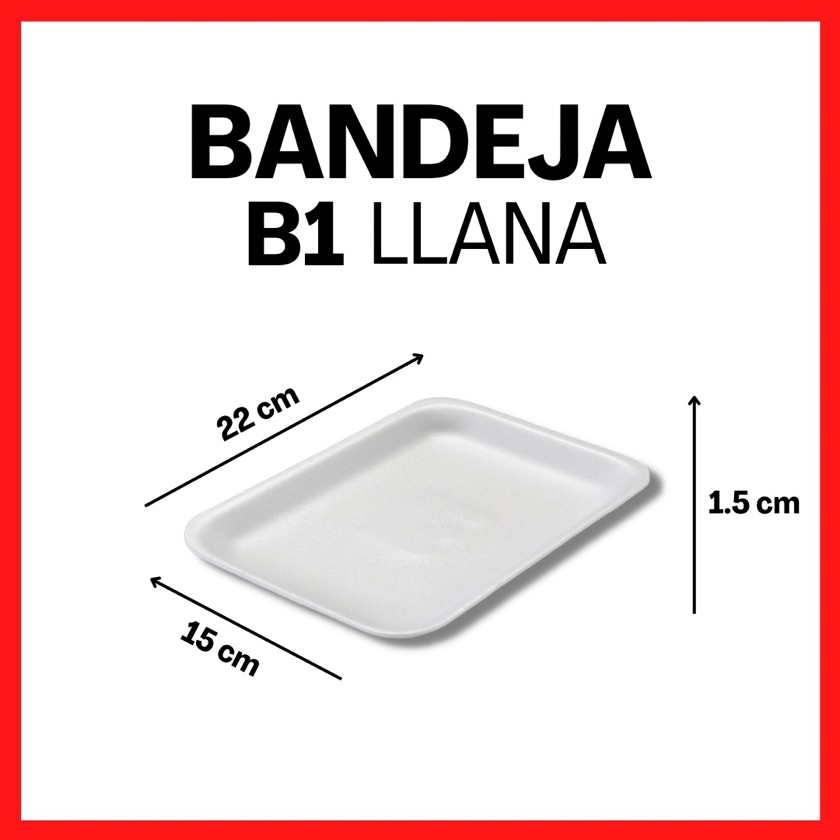 Bandeja de Anime B1 Llana 1 X 500 UNID