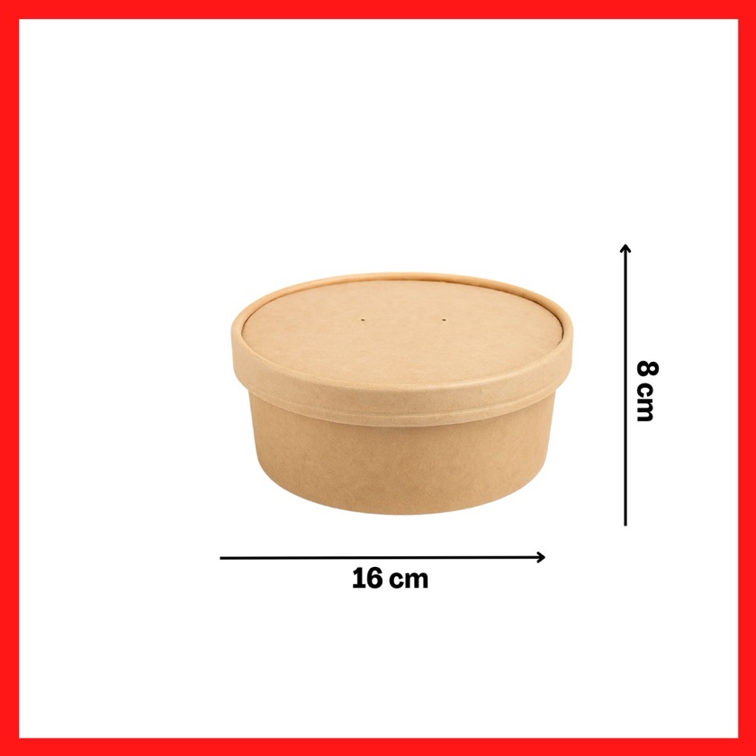 Bio-Salad C/Tapa Kraft "1000 ml" 1 UNID