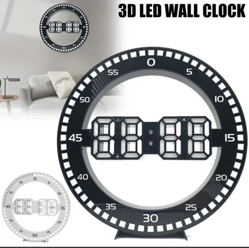 Reloj de pared luz LED