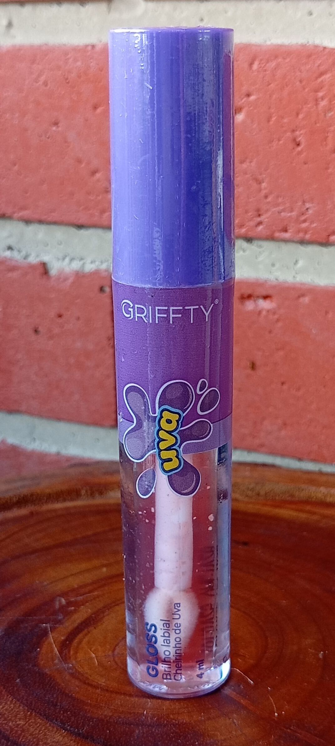 Griffty Gloss Brilho Labial Cheirinho de Uva