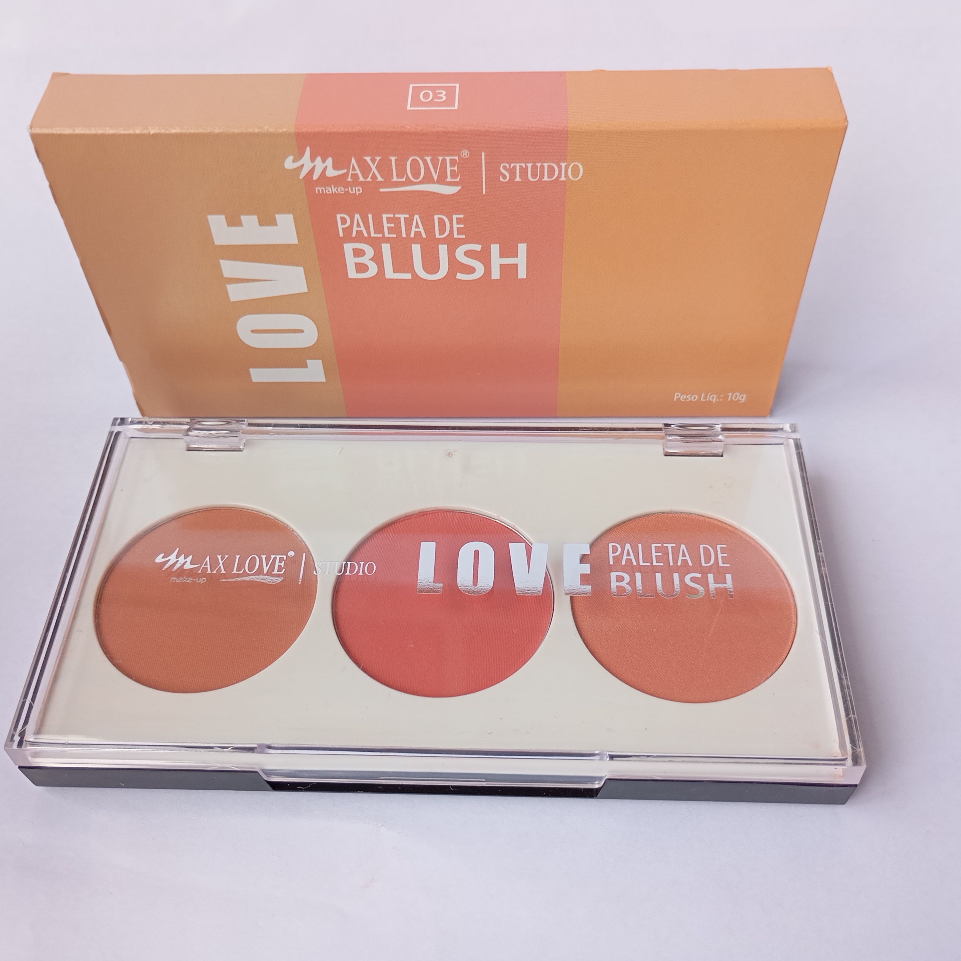 Max Love Studio Paleta de Blush Cor 03