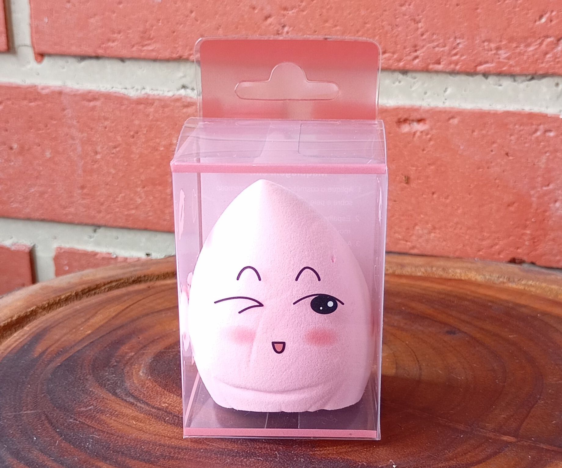 Esponja de Maquiagem Facial Divertida chanfrada