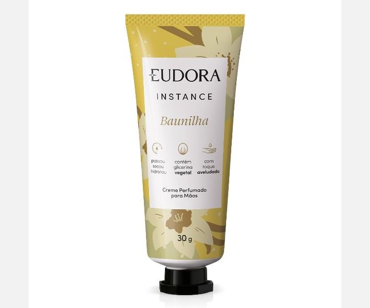 Creme Hidratante para Mãos Eudora Instance Baunilha 30g