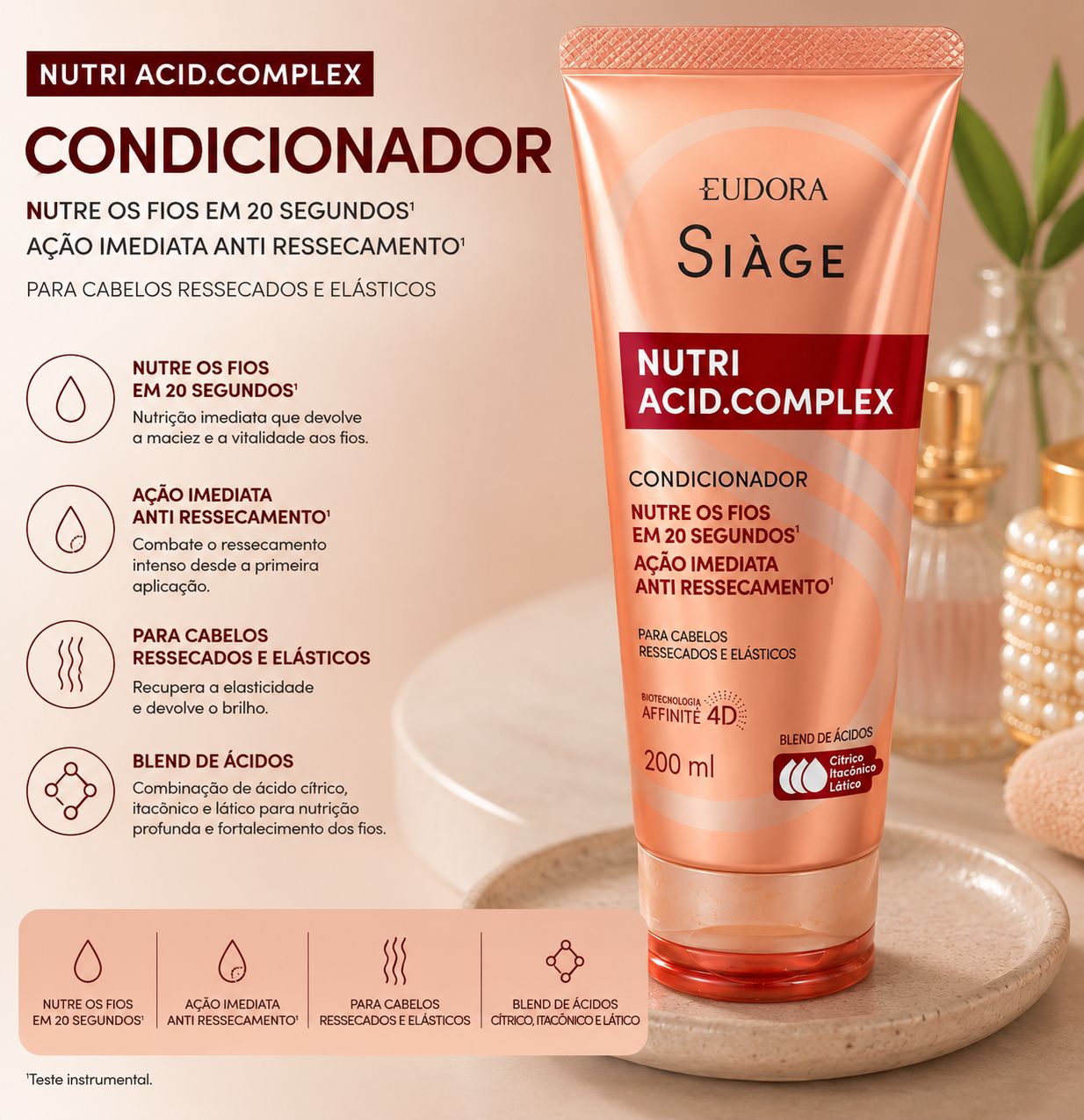 Eudora Siàge Condicionador Nutri Acid Complex