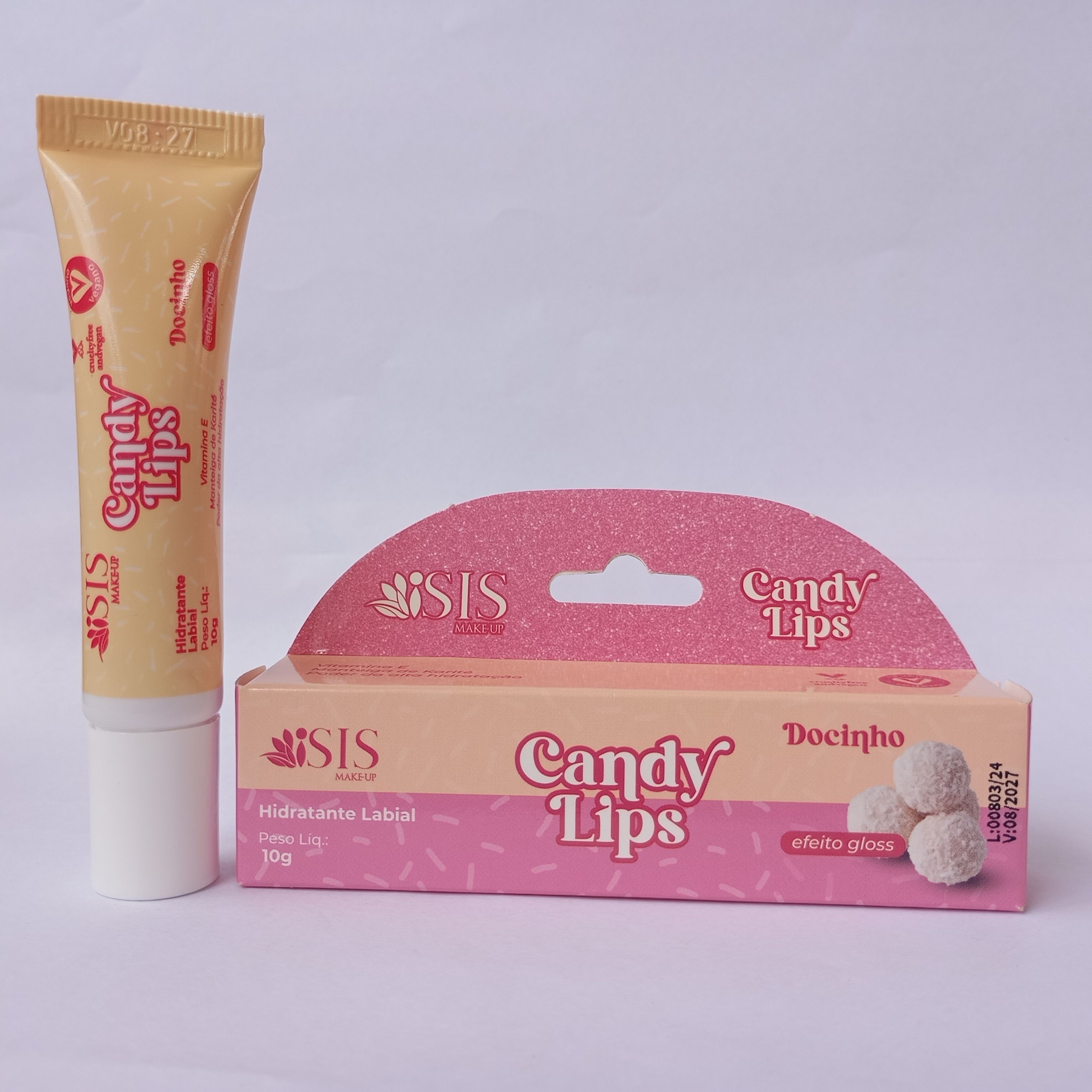 Hidratante Labial SIS MakeUp Candy Lips Docinho