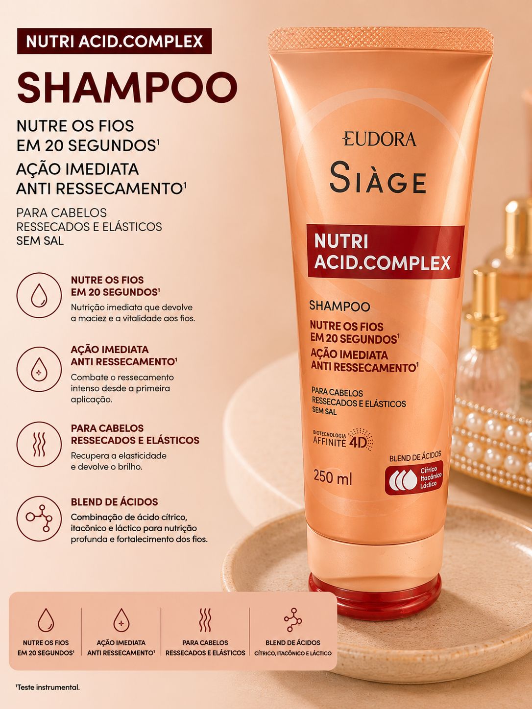 Eudora Siàge Shampoo Nutri Acid Complex 250ml