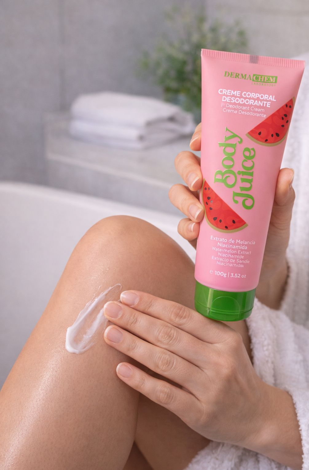 DermaChem Creme Corporal Desodorante Body Juice Extrato de Melancia
