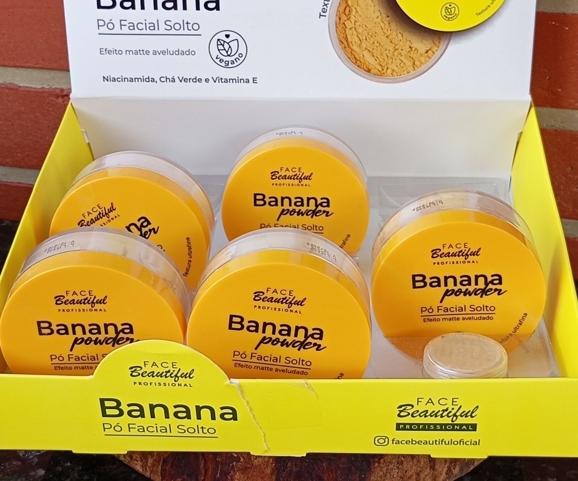 Face Beautiful Banana Powder Pó Facial Solto