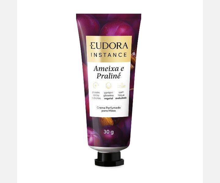 Creme Hidratante para Mãos Eudora Instance Ameixa e Praliné 30g