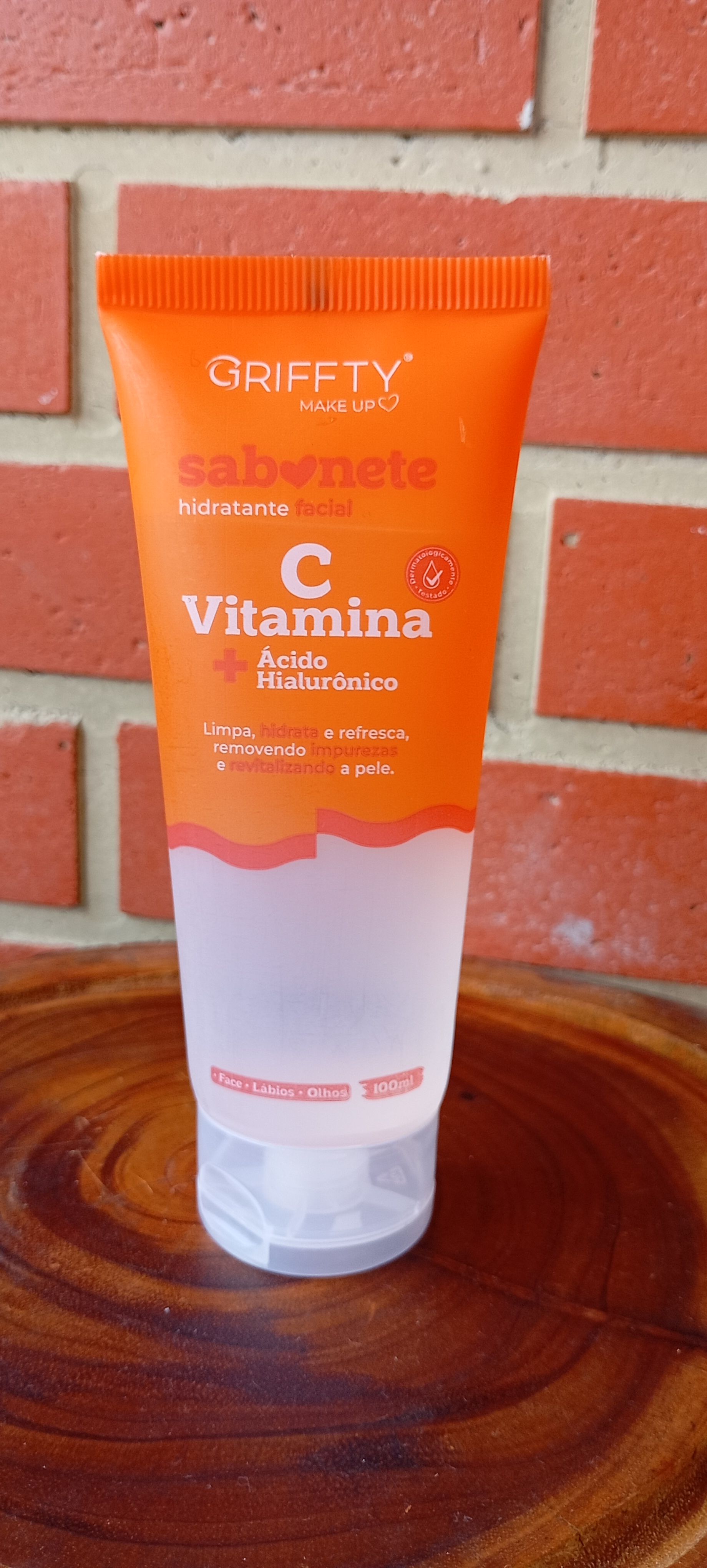 Griffty Sabonete Facial Hidratante Vitamina C + Ácido Hialurônico