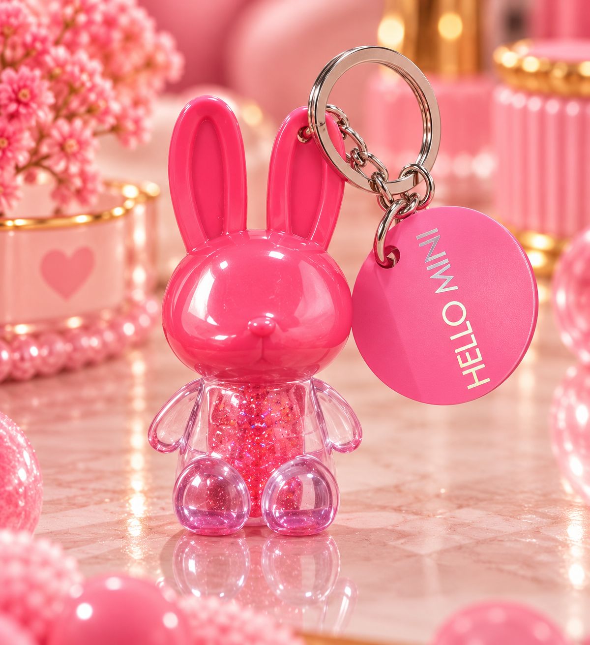 Gloss Chaveiro Coelho Hello Mini
