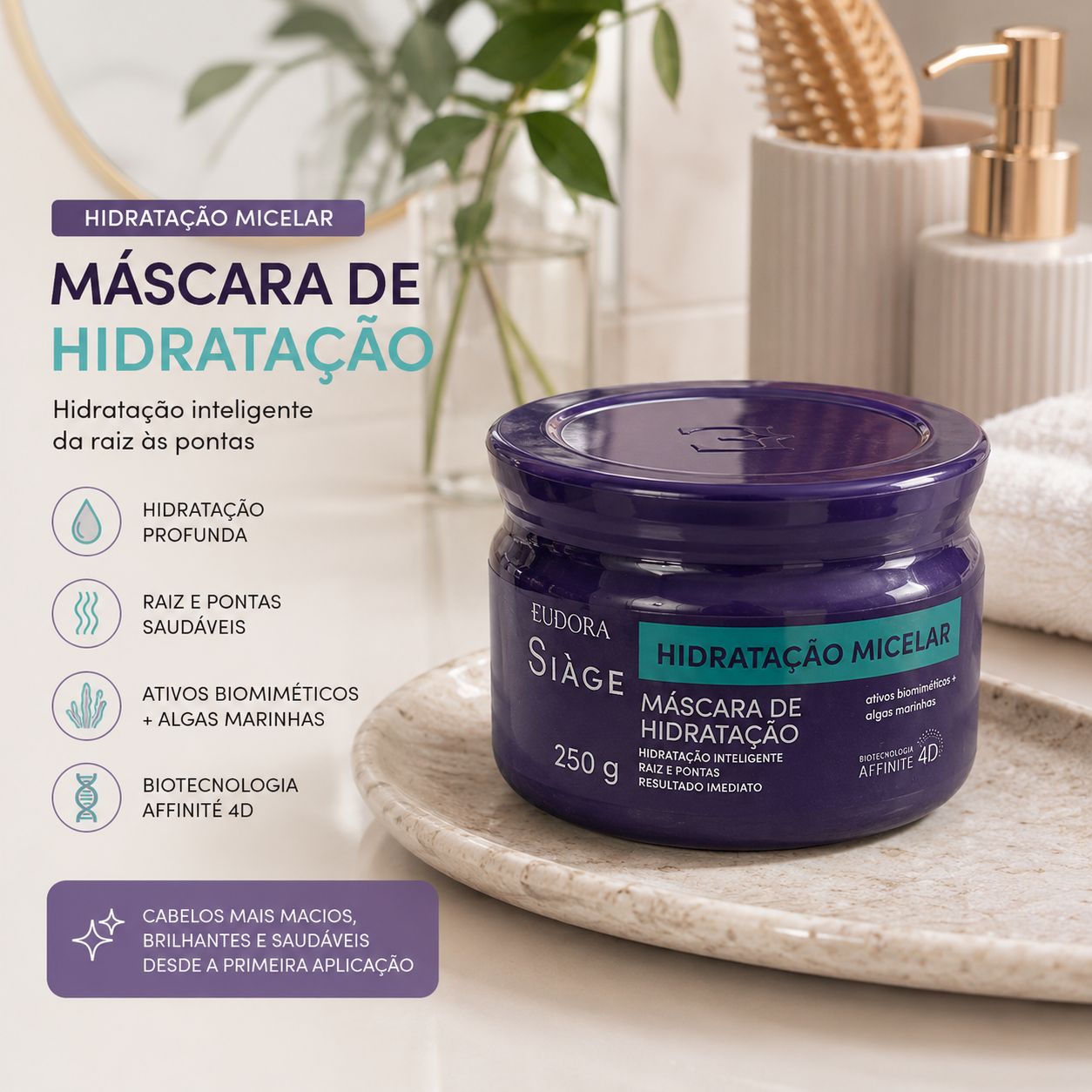 Máscara de Hidratação Micelar Eudora Siàge