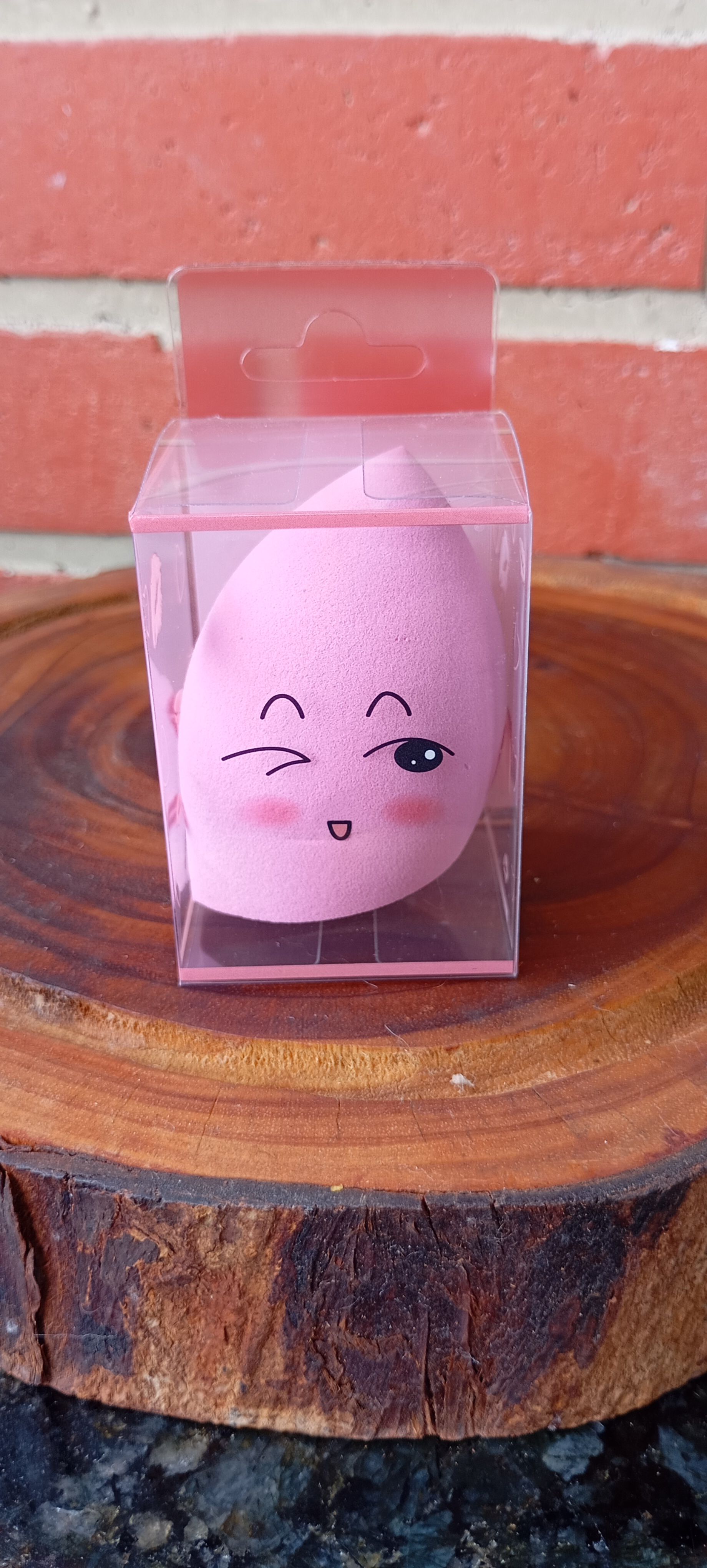 Esponja de Maquiagem Facial Divertida chanfrada