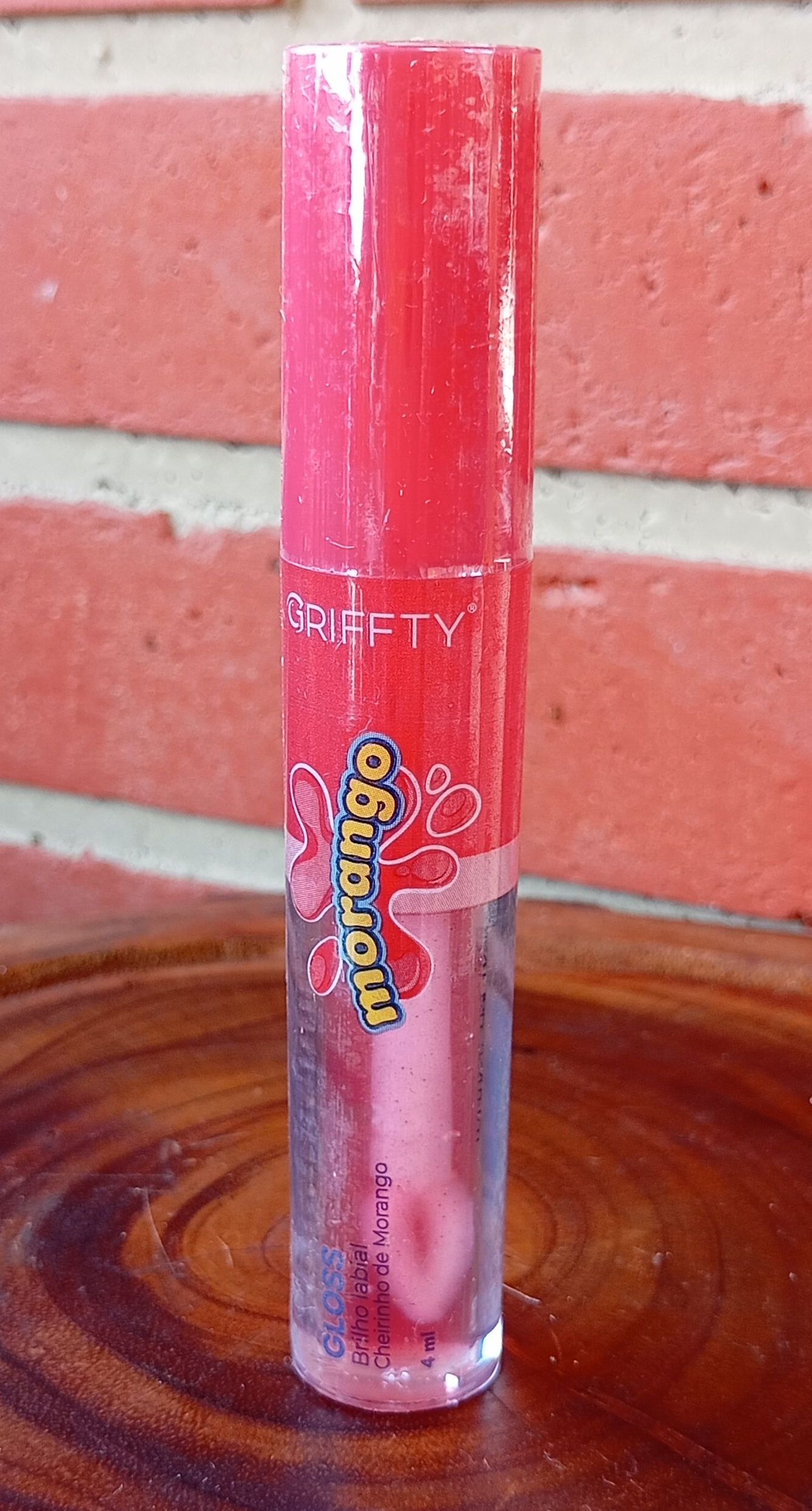 Griffty Gloss Brilho Labial Cheirinho de Morango 4ml