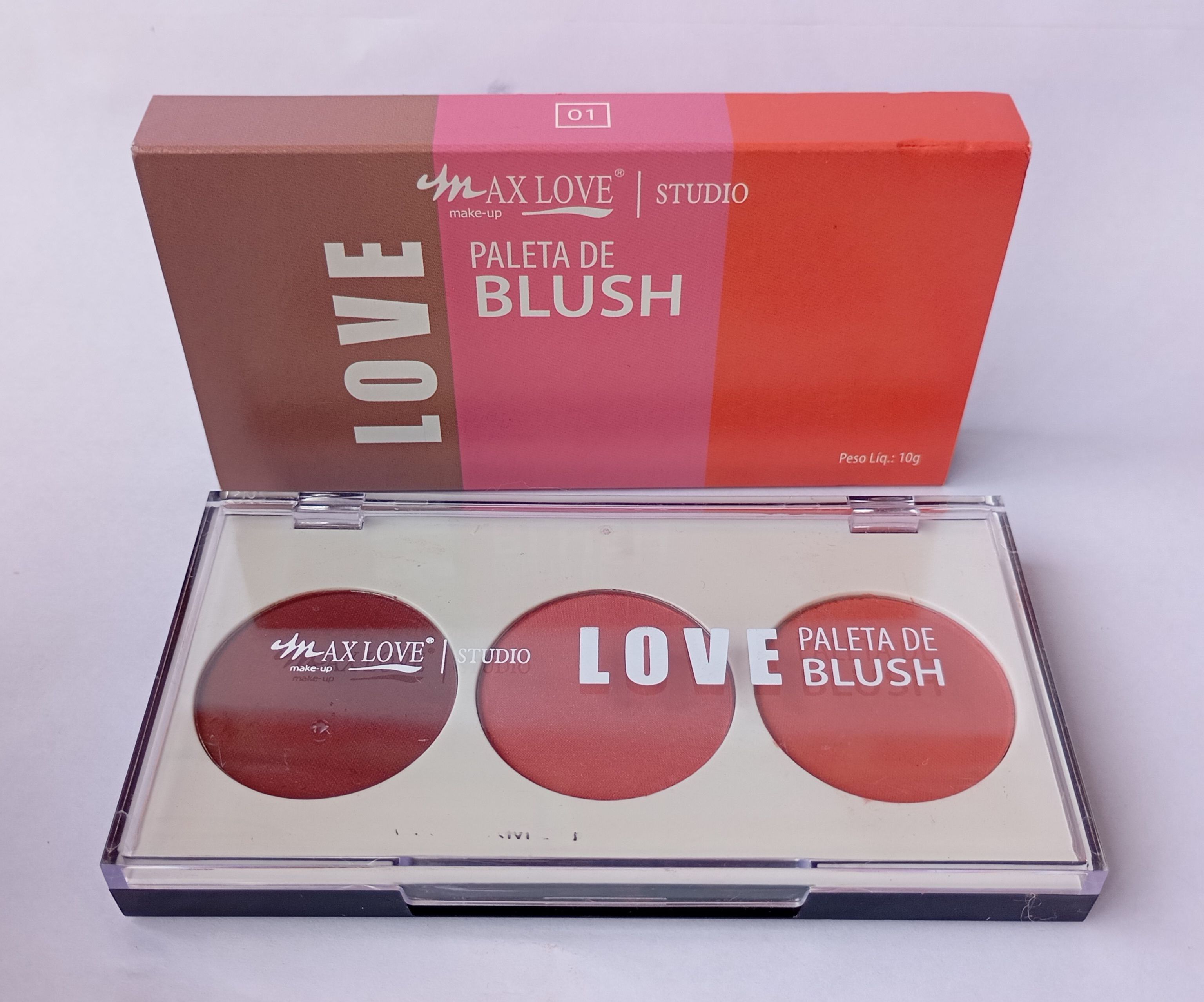 Max Love Studio Paleta de Blush Cor 01