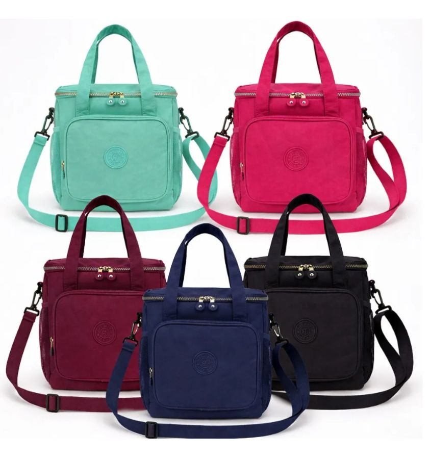 CX: 120 Bolsa Térmica Com Alça Ajustável Para Lanches E Bebidas