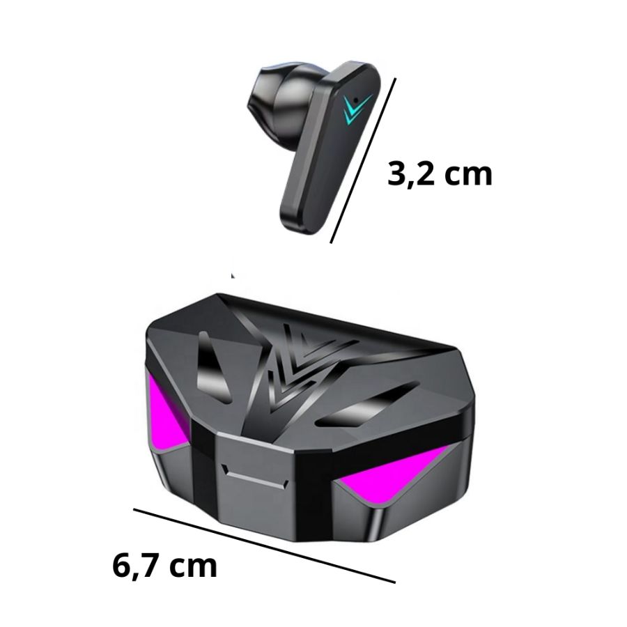 CX: 100 Fone De Ouvido Auricular Bluetooth 5.3 Gamer Led Baixa Latência