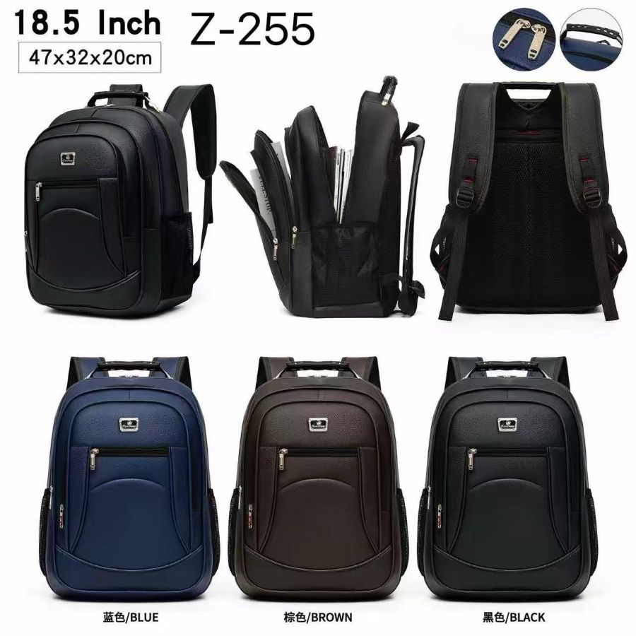 CX: 100 Mochila Executiva Z-252 Premium – Impermeável e Multifuncional (18.5" Polegadas)