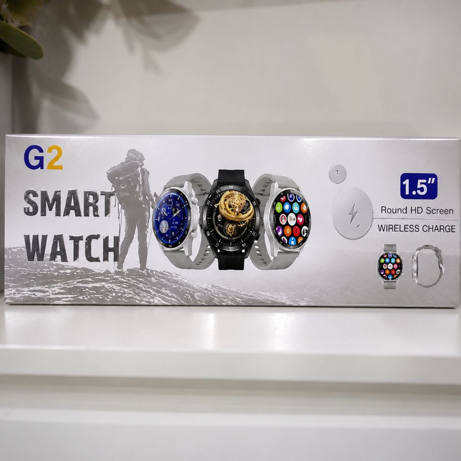 CX: 100 Relógio Smartwatch GT2 Inteligente Com Chamadas e Notificações e Controle da Saude