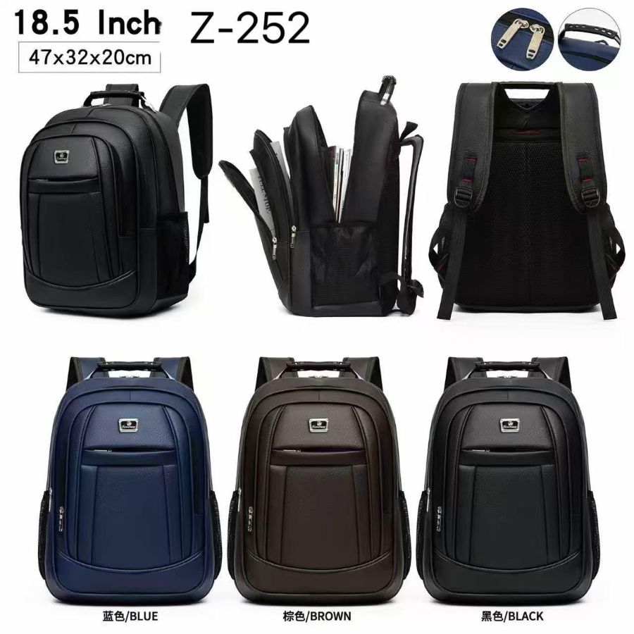 CX: 100 Mochila Executiva Z-252 Premium – Impermeável e Multifuncional (18.5" Polegadas)
