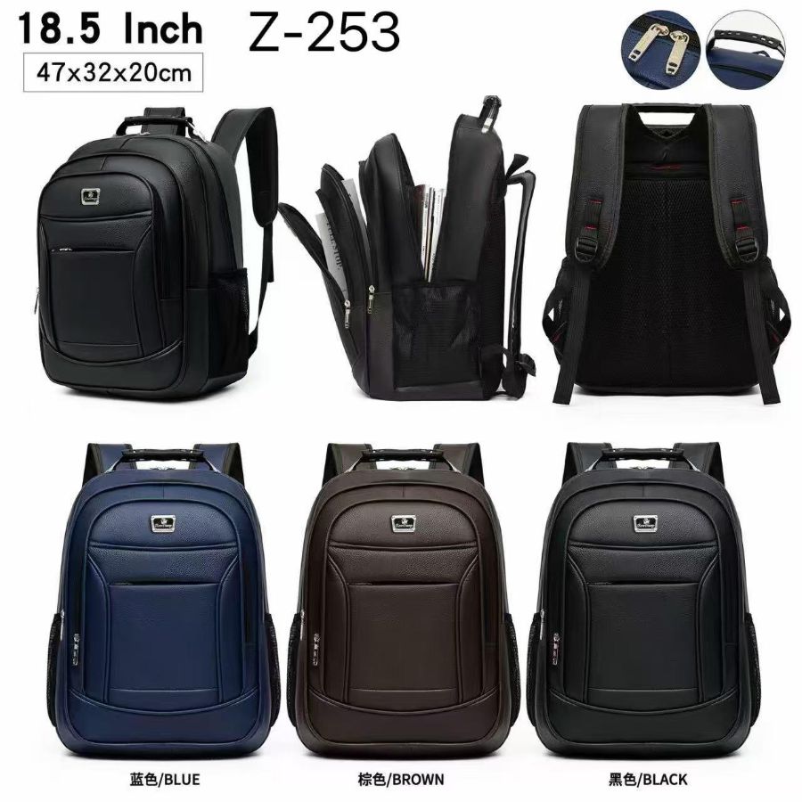CX: 100 Mochila Executiva Z-252 Premium – Impermeável e Multifuncional (18.5" Polegadas)