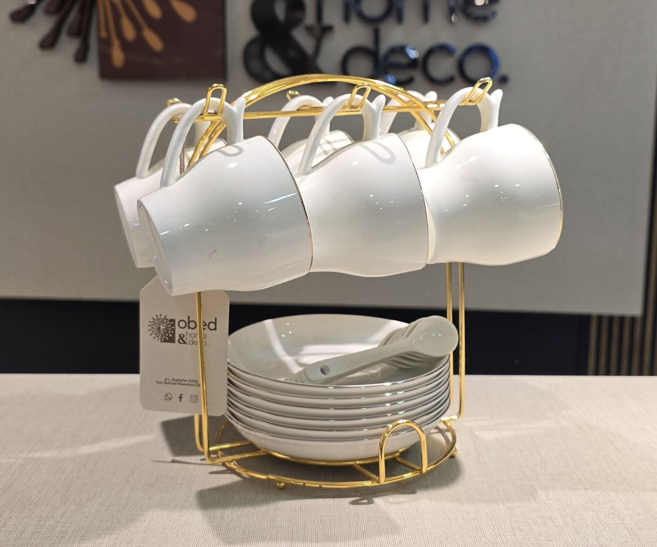 Set de taza c/soporte  - OBED Home & Deco San Rafael