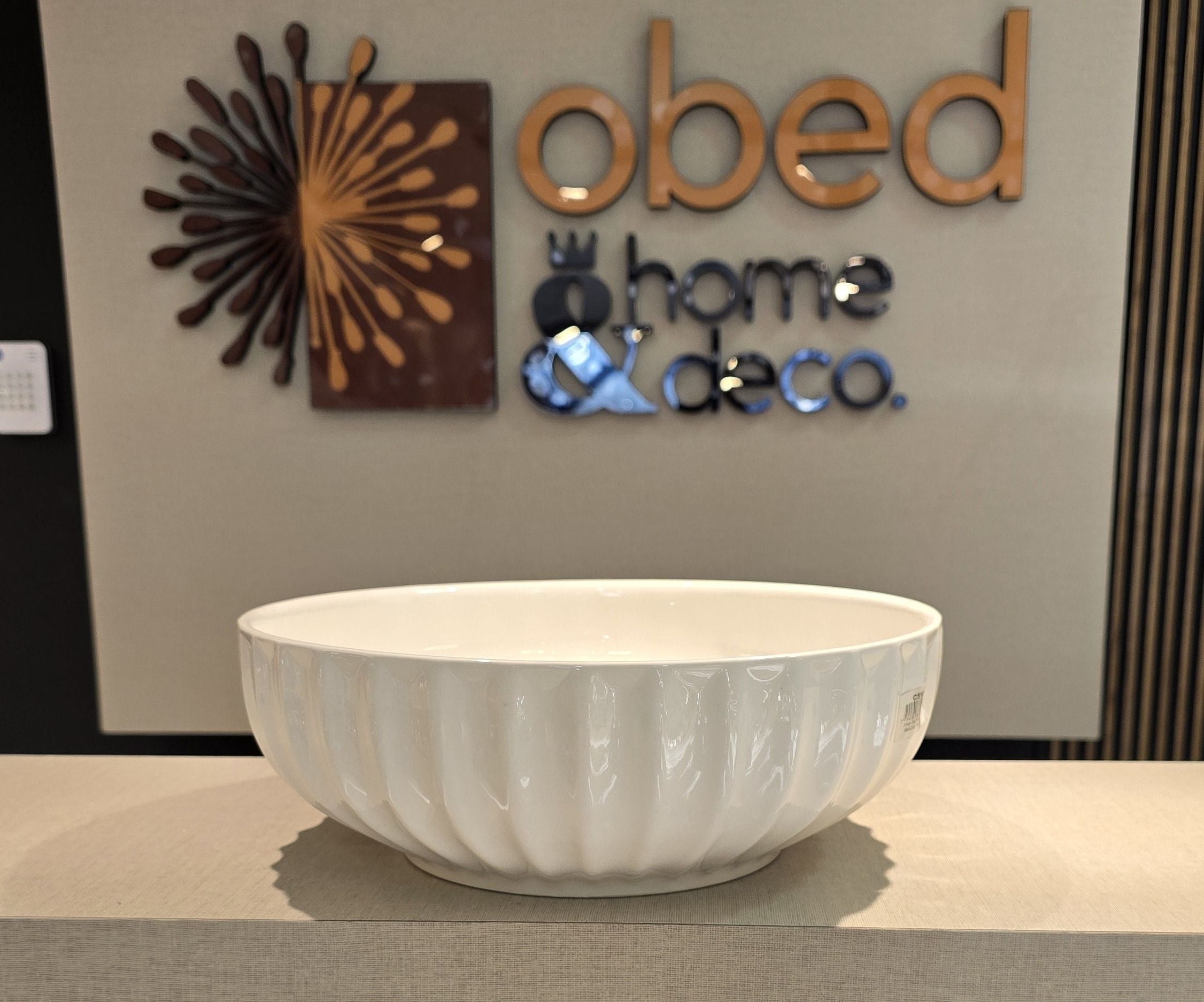 Ensaladera Rayas Acanaladas - OBED Home & Deco San Rafael