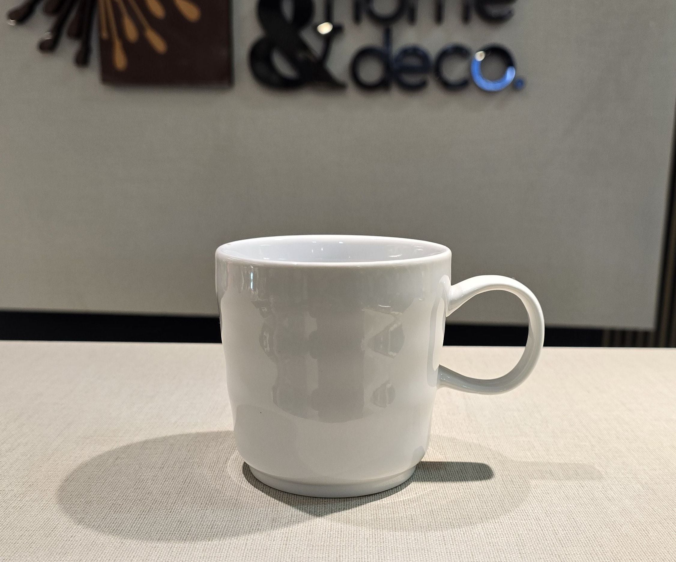 Taza cerámica bco 400ml - OBED Home & Deco San Rafael
