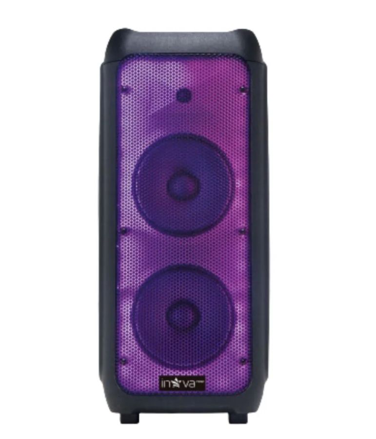 Caixa de Som Inova KV-186 - C/ Led Karaokê - Bluetooth - Bivolt- 3000W PMPO