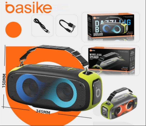Caixa de Som Portátil Basike BA-RAD019 Bluetooh 50W