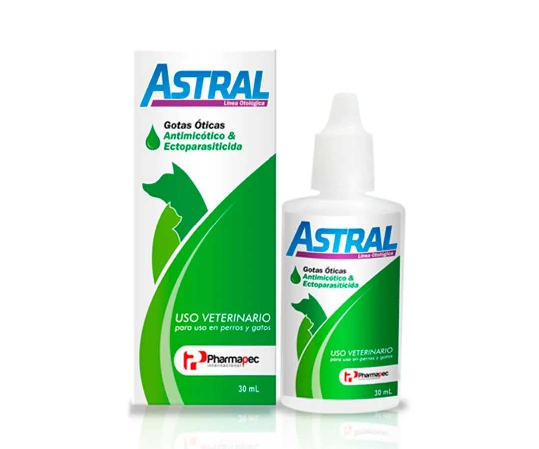 Astral Gotas Óticas Antimicótico y Ectoparasiticida