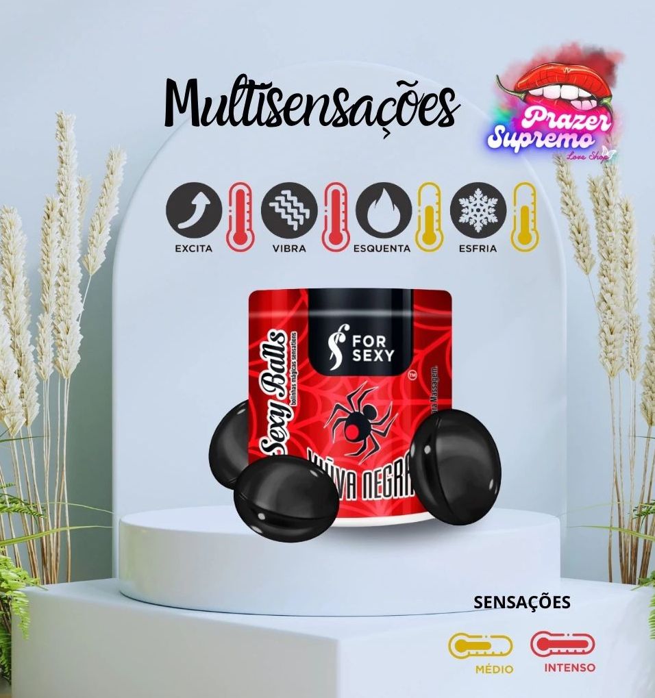 Bolinha Viúva Negra 3 unidades