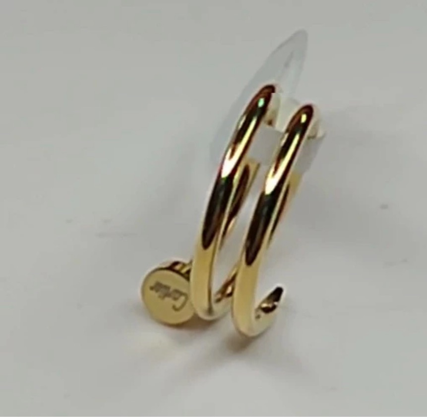 101- Anel Cartier Parafuso duplo- dourado