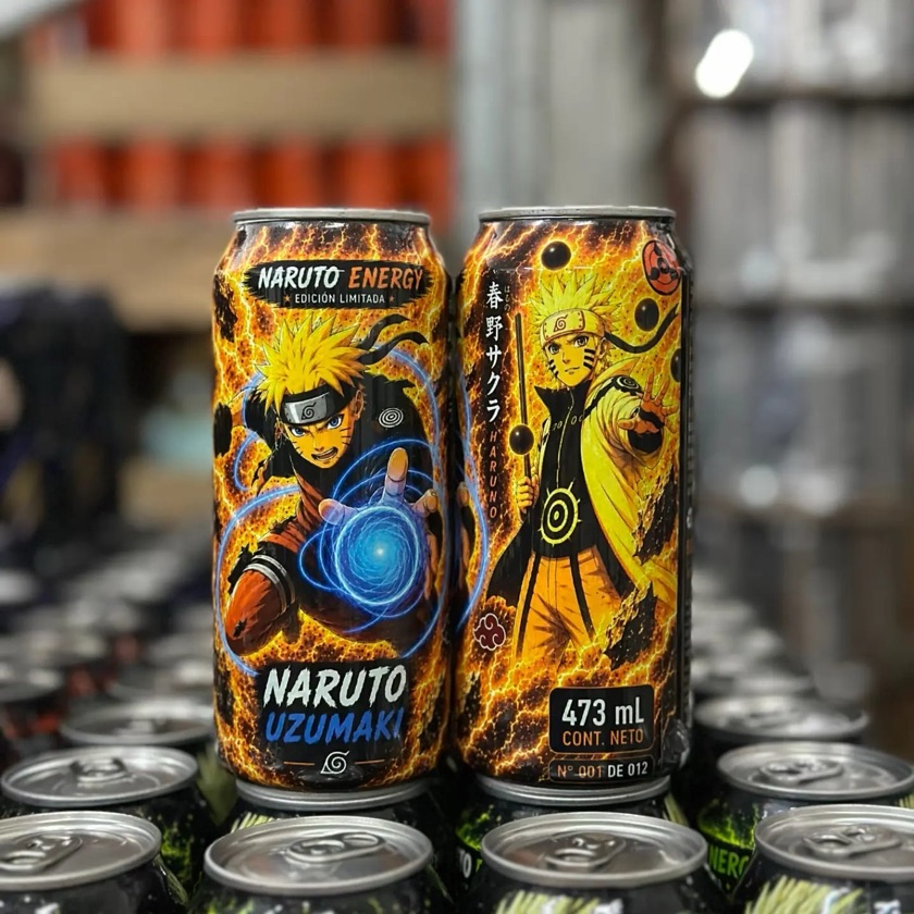 Bebida Energizante Naruto Ki Energy Naruto Uzumaki Lata 473ml