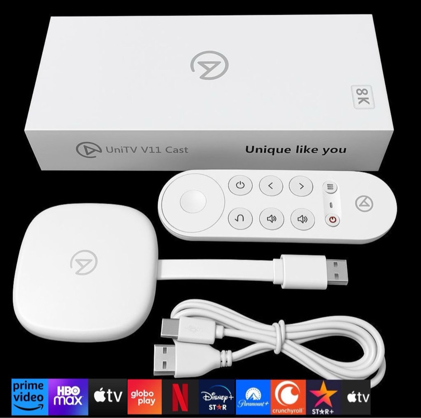 UniTV Conversor V11 8K Ultra HD +500 canais Liberados filmes e series Vitalício (sem mensalidade)