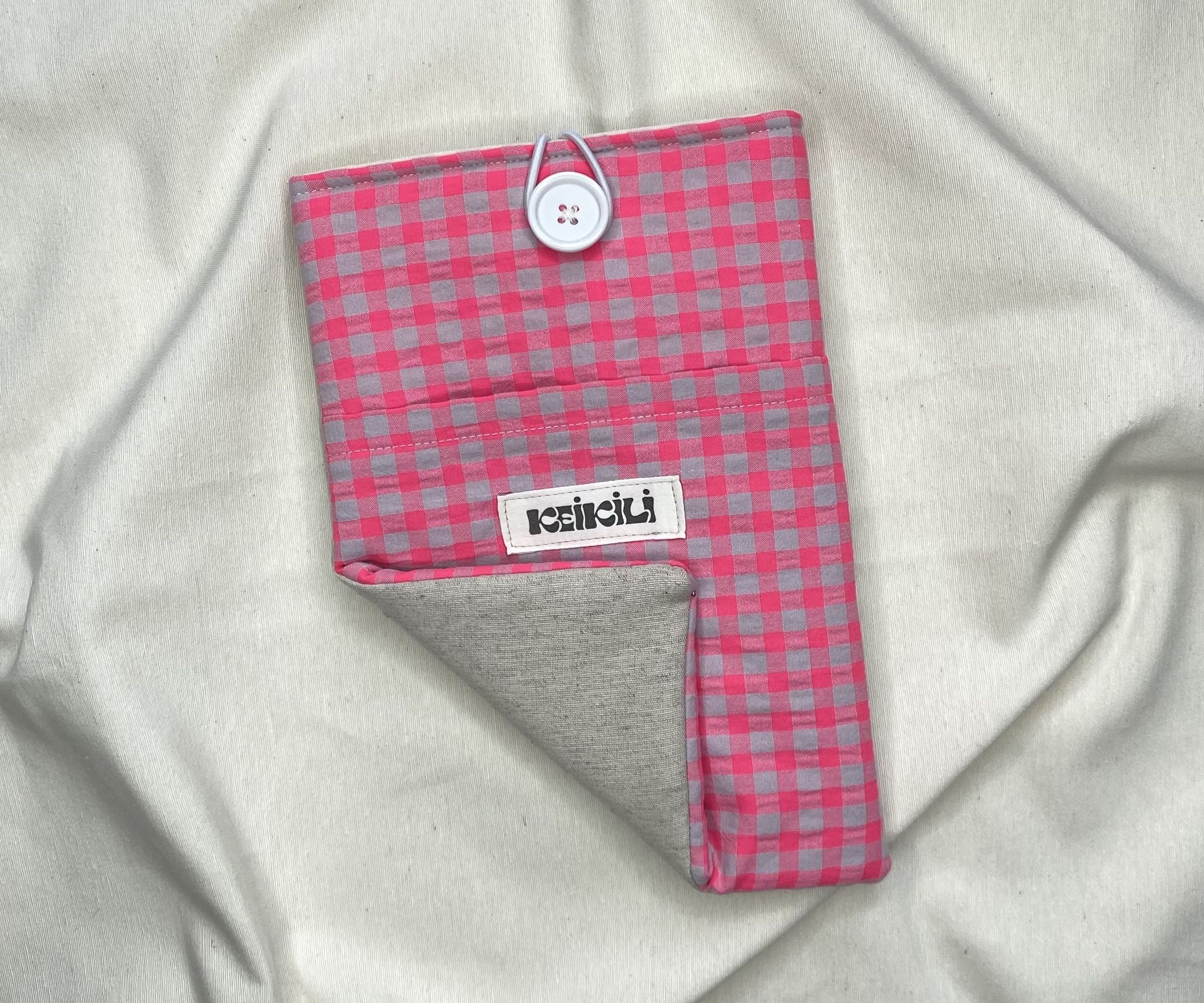 FUNDA PUKE KINDLE - CUADRO ROSA