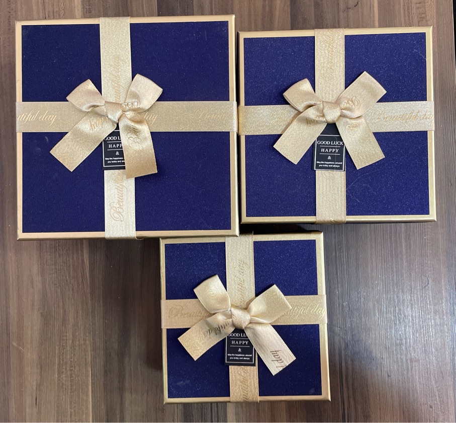 Kit de 3 caixinhas para presente
