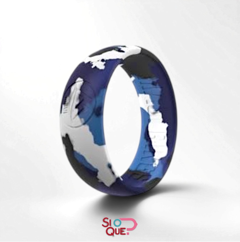 Anillo premium silicon líquido azul | Camo