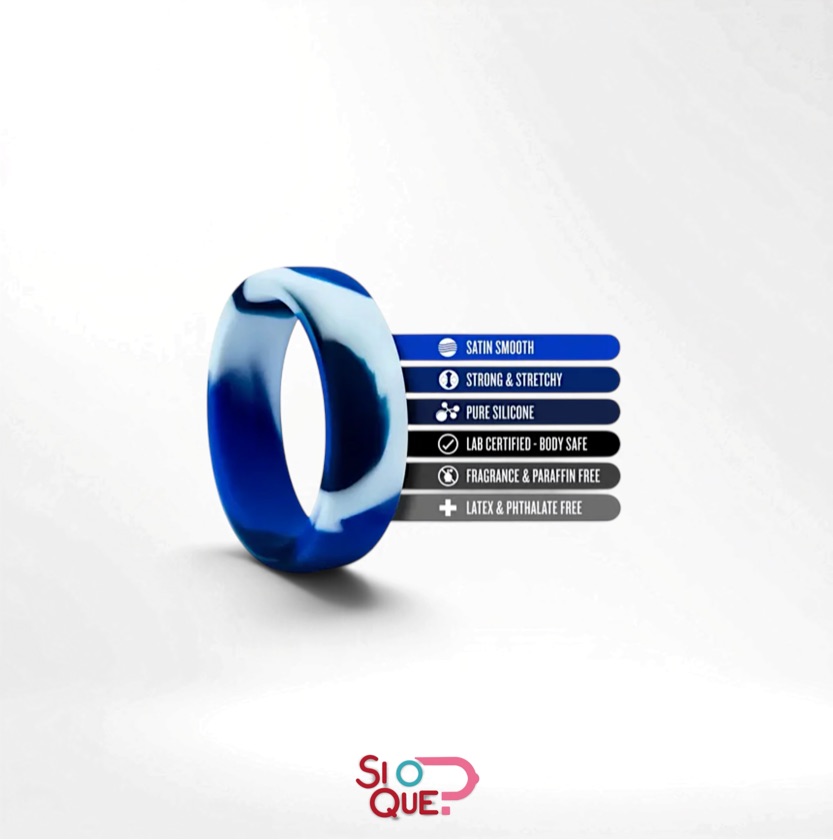 Anillo premium silicon líquido azul | Camo