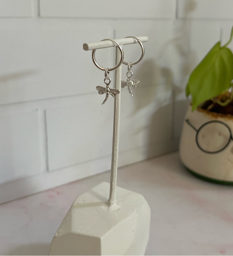 Aros LIBELULA en Plata 925.