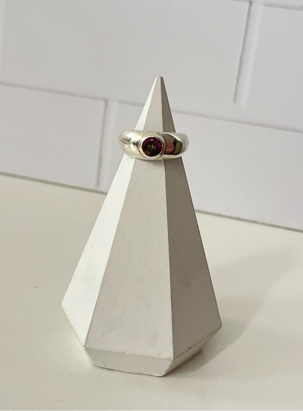Anillo PRANA en plata 925 y topacio mistico