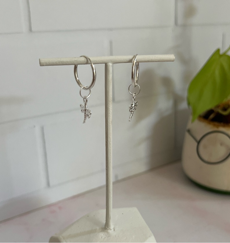 Aros LIBELULA en Plata 925.