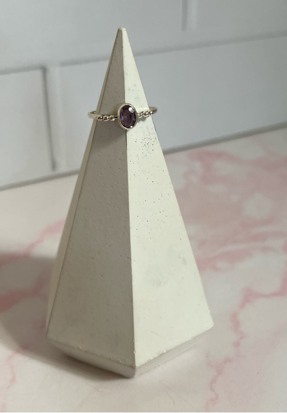 Anillo TRUFA en plata y amatista