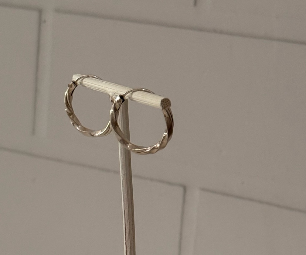 Aros TORNEADOS en Plata 925