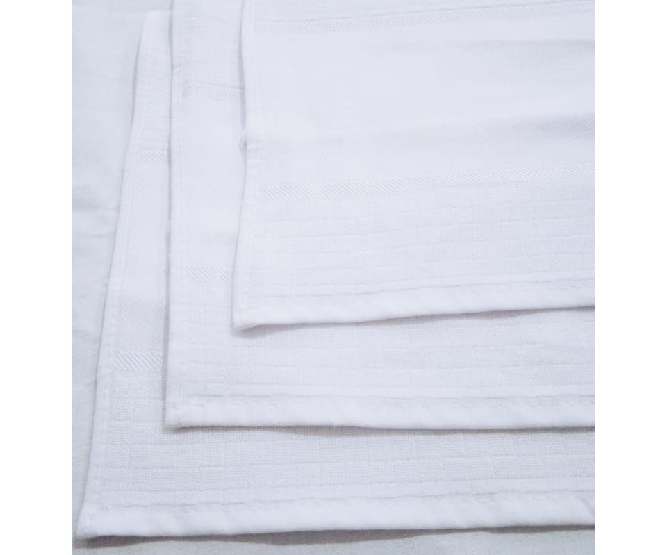 Fralda Estrela Ombro Bainha 30*75cm PT C/6un Mabber