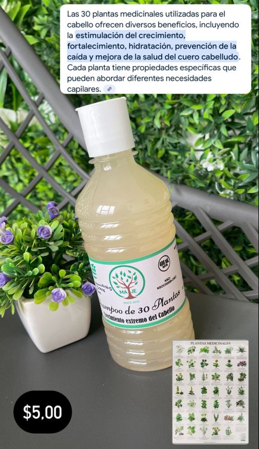 Shampoo de 30 plantas