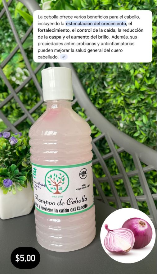 Shampoo de Cebolla