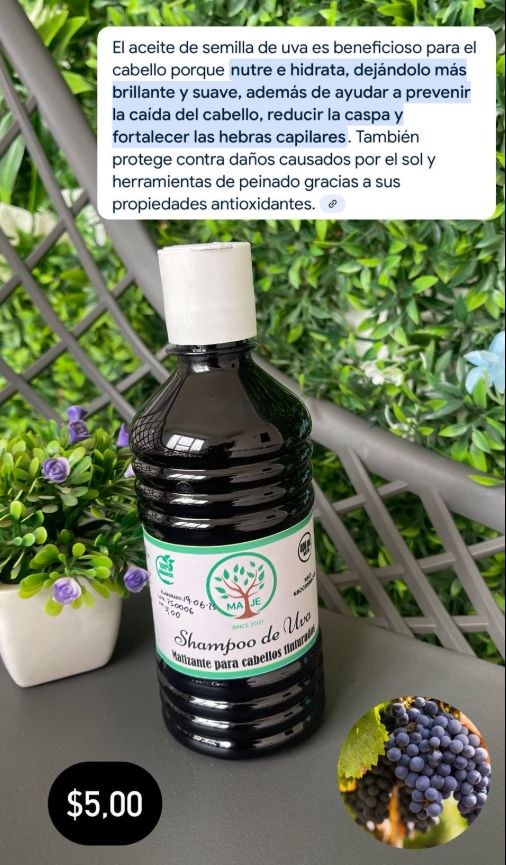 Shampoo de Uva