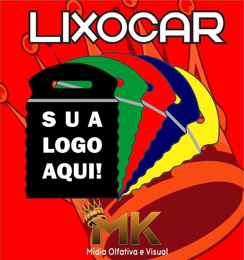 (100UN) PACK COM CEM UNIDADES DE SACOLINHAS LIXOCARS PERSONALIZADAS