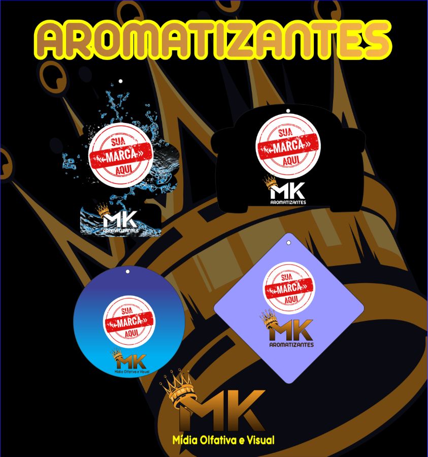 (1.000UN) PACK COM MIL UNIDADES DE AROMATIZANTES PERSONALIZADOS